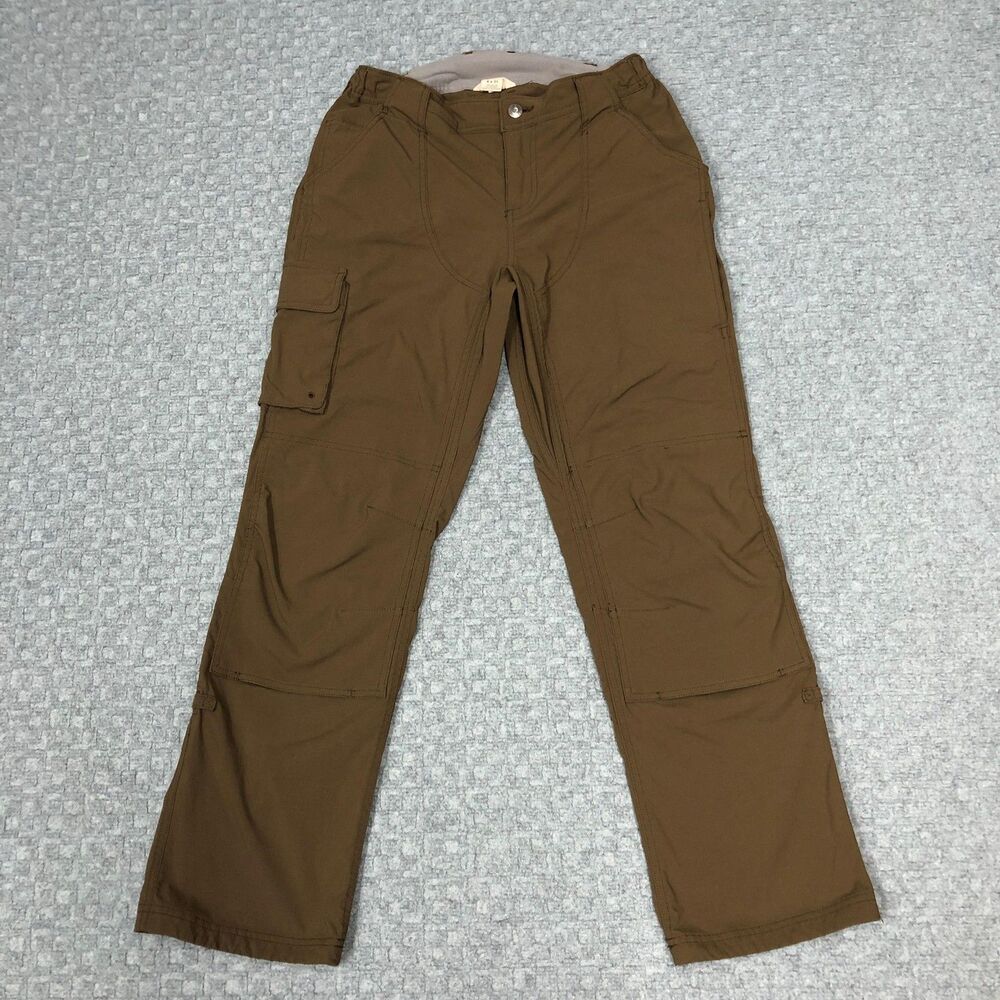 Duluth Trading Co Cargo Pants Womens 4x31 Brown Straight Leg Stretch Workwear